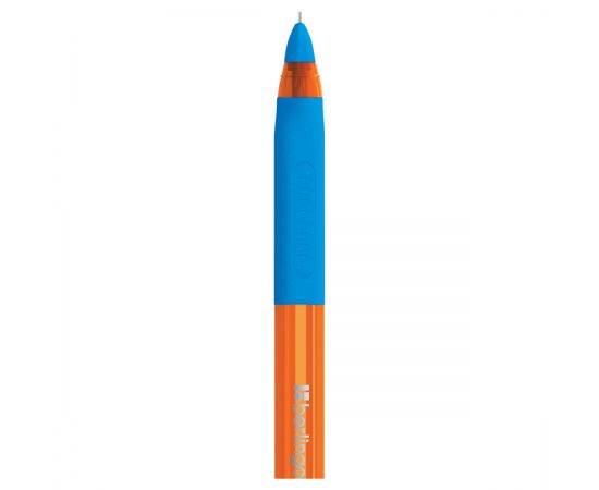 Ручка шариковая Berlingo "Skyline" светло-синяя, 0,7мм, игольчатый стержень, грип CBp_07130