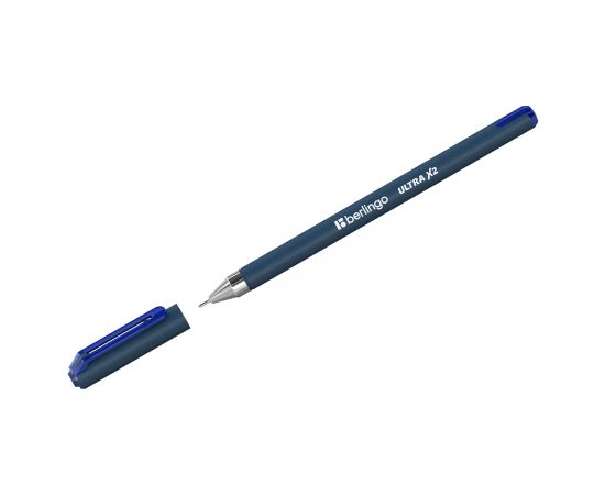 Ручка шариковая Berlingo "Ultra X2" синяя, 0,7мм, игольчатый стержень CBp_07279
