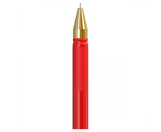 Ручка шариковая Berlingo "xGold" красная, 0,7мм, игольчатый стержень, грип CBp_07502