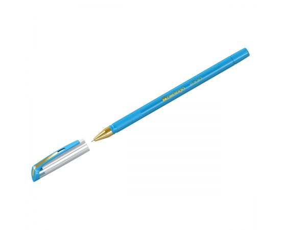 Ручка шариковая Berlingo "xGold" голубая, 0,7мм, игольчатый стержень, грип CBp_07506
