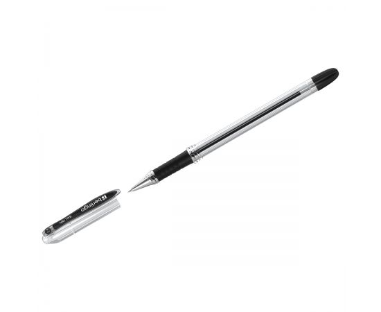 Ручка шариковая Berlingo "I-10" черная, 0,4мм, грип CBp_40011