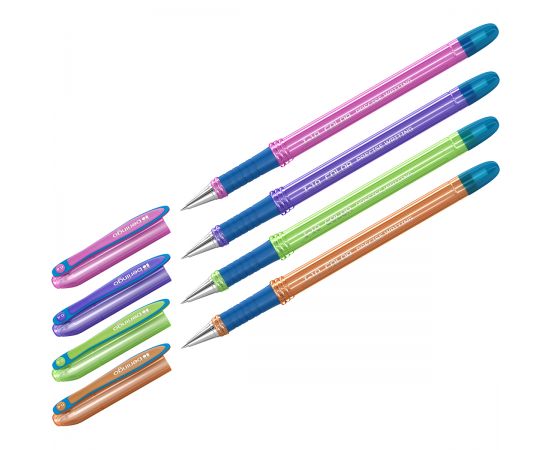 Ручка шариковая Berlingo "I-10 Color" синяя, 0,4мм, корпус ассорти CBp_40015