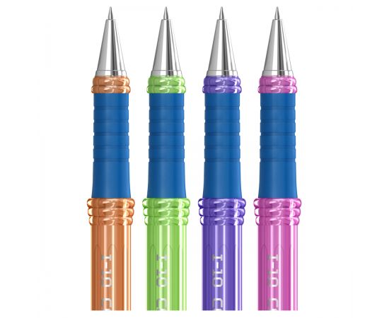 Ручка шариковая Berlingo "I-10 Color" синяя, 0,4мм, корпус ассорти CBp_40015