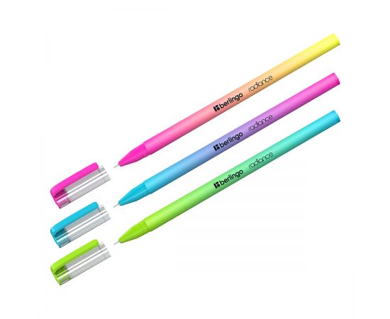 Ручка шариковая Berlingo "Radiance" синяя, 0,7мм, корпус ассорти CBp_70020