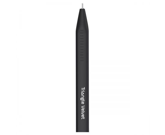 Ручка шариковая автоматическая Berlingo "Triangle Velvet" (NEW) синяя, 0,7мм, трехгранный корпус CBm_07702