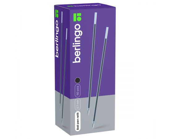 Стержень шариковый Berlingo "Tribase", "H-30", "W-219" черный, 140мм, 0,7мм CSb_70301