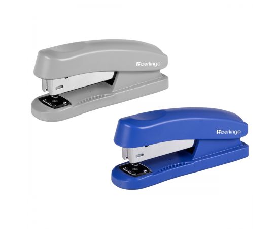Степлер №24/6, 26/6 Berlingo "Universal" до 30л., пластиковый корпус, синий H31001