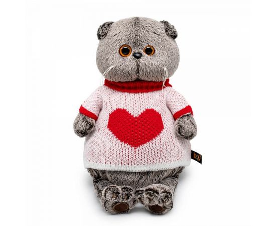 Басик в свитере с сердцем Ks22-249 Ks22-249