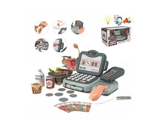 Игровой набор "Касса", с акссесуарами, калькулятором, сканером 888N OBL10075958