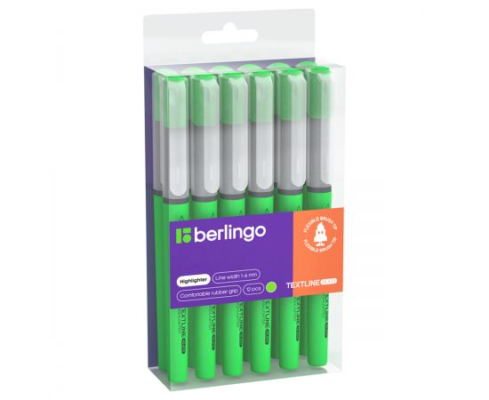 Текстовыделитель-кисть Berlingo "Textline HL470" зеленый, 1-6мм T4516