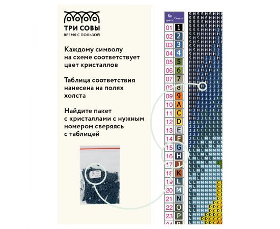 Алмазная мозаика ТРИ СОВЫ "Тройка лошадей", 50*70см, холст, картонная коробка с пластиковой ручкой АМ5070_47582