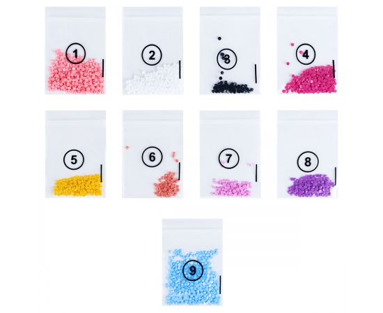 Алмазная мозаика, магнит ТРИ СОВЫ "Единорог", картонный конверт АММ_48226