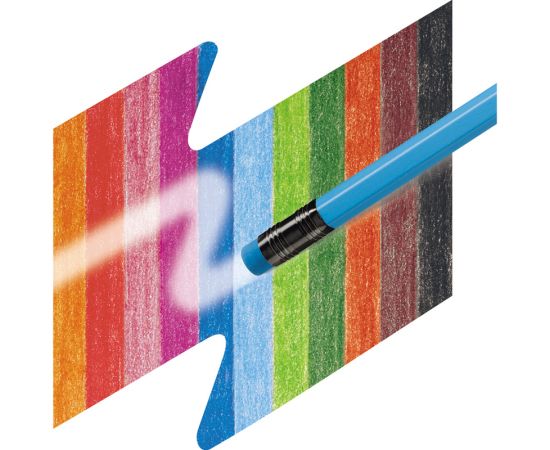 Карандаши цветные стираемые Faber-Castell, 12цв., заточен., картон, европодвес 116612