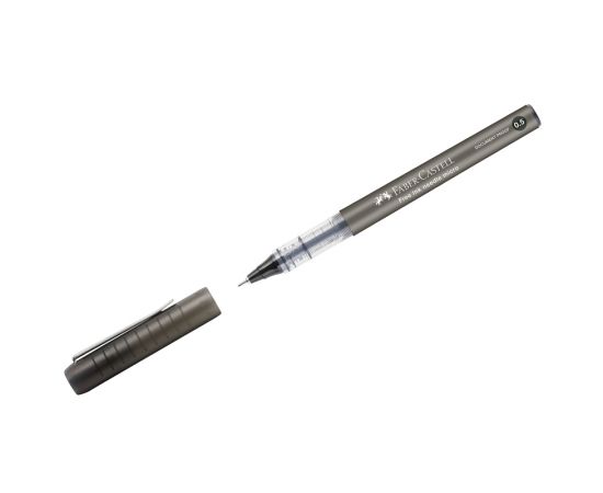 Ручка-роллер Faber-Castell "Free Ink Needle" черная, 0,5мм, одноразовая 348602