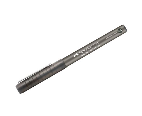 Ручка-роллер Faber-Castell "Free Ink Needle" черная, 0,5мм, одноразовая 348602