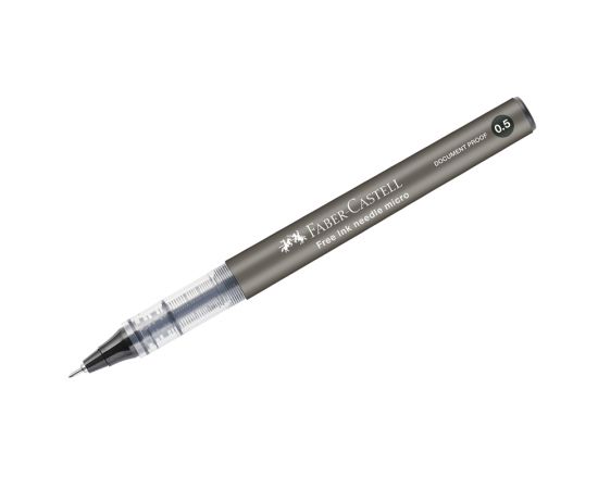 Ручка-роллер Faber-Castell "Free Ink Needle" черная, 0,5мм, одноразовая 348602