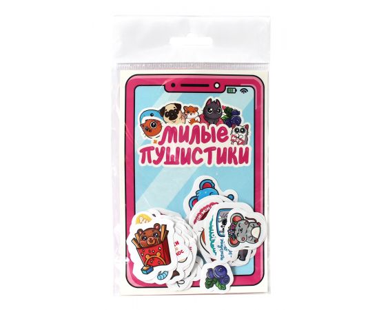 СТИКЕРЫ для телефона. МИЛЫЕ ПУШИСТИКИ 467-0-159-14040-5