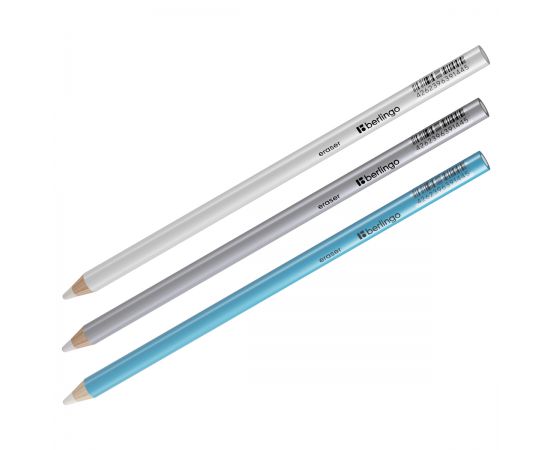 Ластик-карандаш Berlingo "Eraze 860", круглый, цвета ассорти BLc_00860