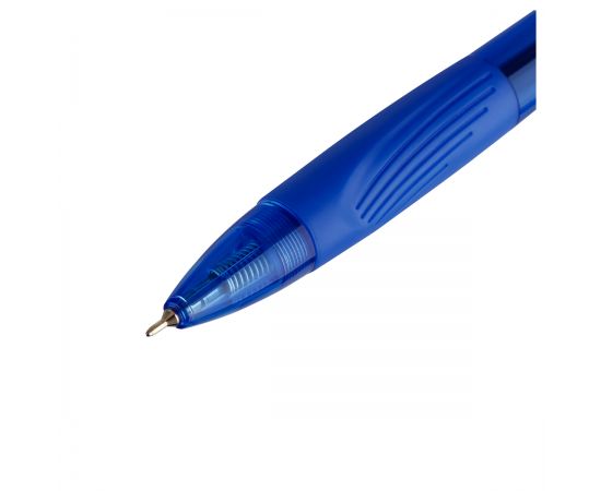 Ручка шариковая автоматическая Munhwa "MC Ever" синяя, 0,38мм, грип MCE-02