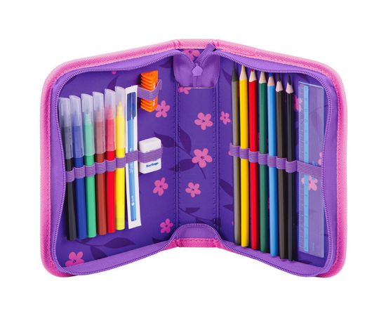 Пенал 1 отделение, 200*140*40 Berlingo "Owl", с наполнением, полиэстер PK06220