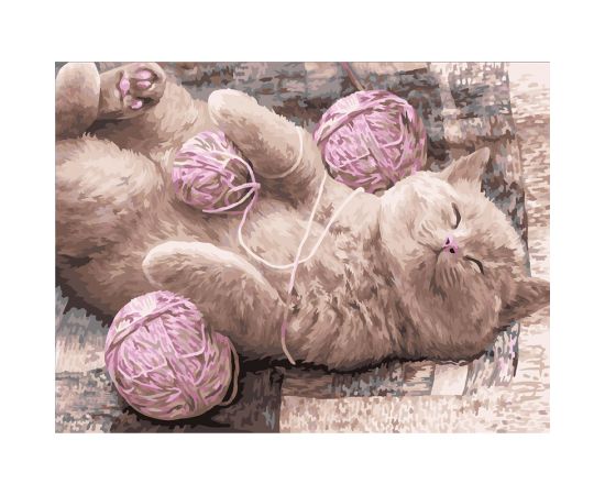 Картина по номерам на картоне ТРИ СОВЫ "Сладкий сон", 30*40, с акриловыми красками и кистями КК_44083