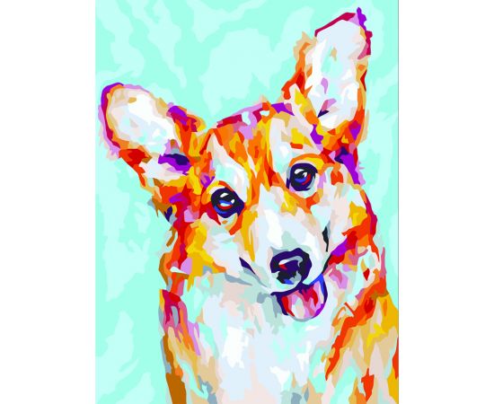 Картина по номерам на холсте ТРИ СОВЫ "Корги", 30*40, с акриловыми красками и кистями КХ_44101