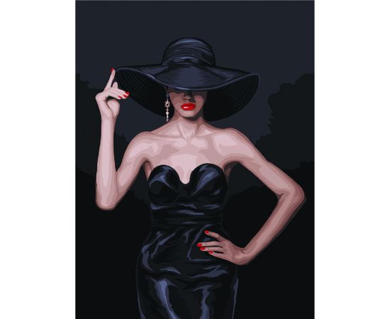 Картина по номерам на холсте ТРИ СОВЫ "Высокая мода", 30*40, с акриловыми красками и кистями КХ_44118