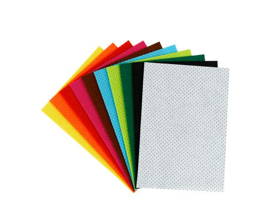 Фетр Мульти-Пульти, А4, 10л., 10цв., 2мм, перфорированный, "Енот в волшебном мире" ФЦ10п_38696