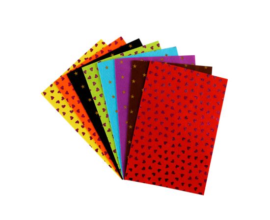 Фетр Мульти-Пульти, А4, 8л., 8цв., 2мм, с тиснением фольгой, "Енот в космосе" ФЦ8ф_38697