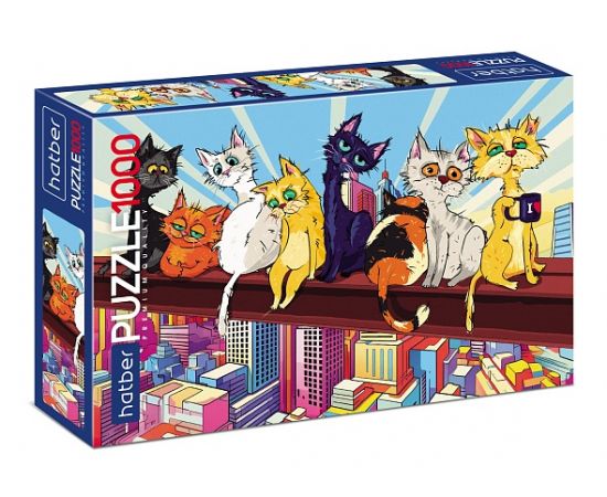 "Premium" ПАЗЛЫ-ИГРА 1000 элементов А2ф 680х480мм  -КотоБанда 1000ПЗ2_31825