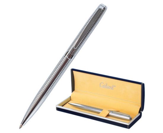 Ручка подарочная шариковая GALANT Freiburg, корпус серебристый, хром. детали, 0,7мм, синяя, 141016 141016