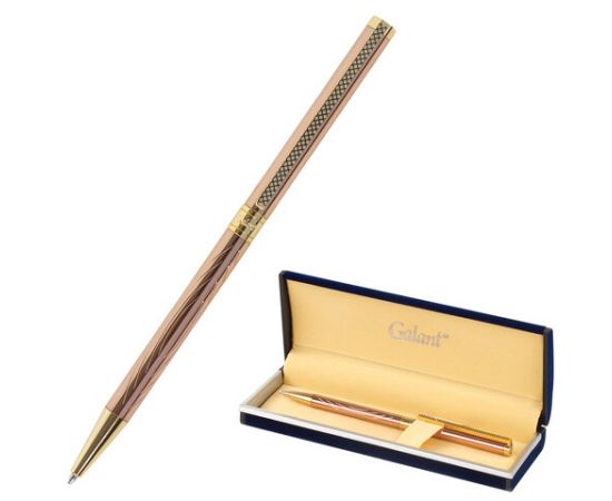Ручка подарочная шариковая GALANT ASTRON GOLD, корпус роз.зол., детали золот., 0,7мм, синяя, 143526 143526