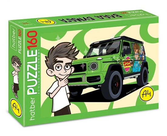 "ECO" ПАЗЛЫ-ИГРА для детей 160 элементов А4ф 330х220мм   -Влад А4 160ПЗ4_32354