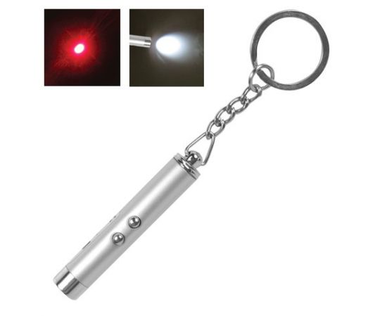 Указка лазерная, радиус 200 м, красный луч, LED фонарь, ТВ-RP-24 236945