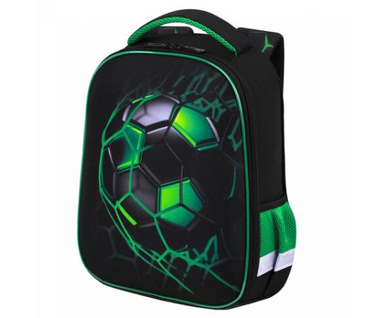 Ранец BRAUBERG KIDS START, 1 отделение, 2 кармана, Green ball, 35х26х13 см, 272092 272092
