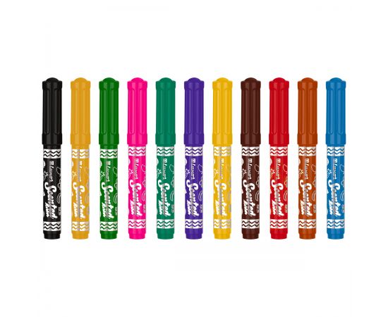 Фломастеры Luxor "ColourMaxx", 12цв., ароматизированные, смываемые, ПВХ, европодвес 3065/Box 12