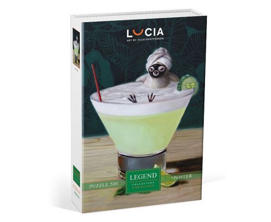 "Premium" ПАЗЛЫ-ИГРА для детей 500 элементов А2ф 330х480мм LEGEND -Узнай себя_№5-(Lucia Heffernan) в подарочн. коробочке + Постер 500ПЗ2_31216