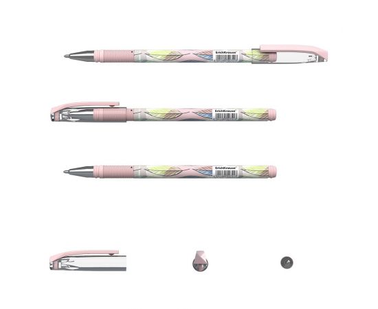 Ручка шариковая ErichKrause ColorTouch Stick Flora 0.7, цвет чернил синий 50741