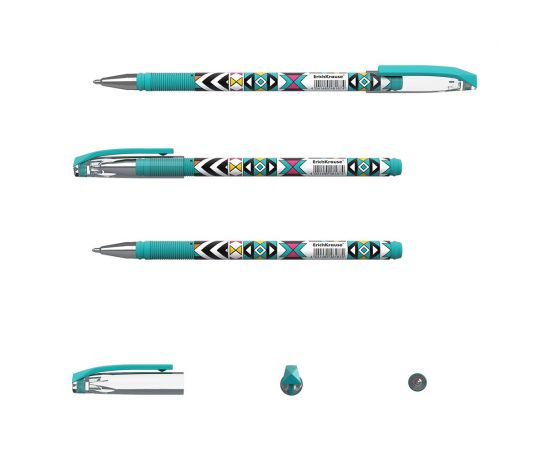 Ручка шариковая ErichKrause ColorTouch Stick Ornament 0.7, цвет чернил синий 50820