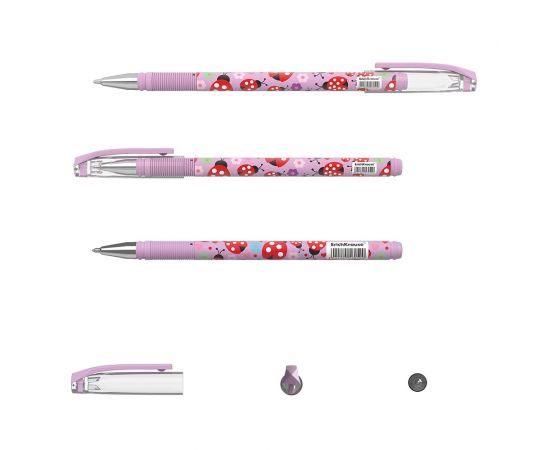 Ручка шариковая ErichKrause ColorTouch Stick Ladybug 0.7, цвет чернил синий 56050