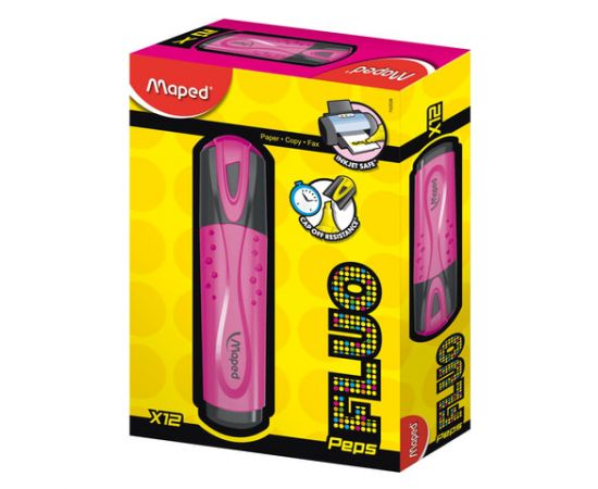 Текстовыделитель MAPED (Франция) "Fluo Pep's Classic", РОЗОВЫЙ, линия 1-5 мм, 742536 742536