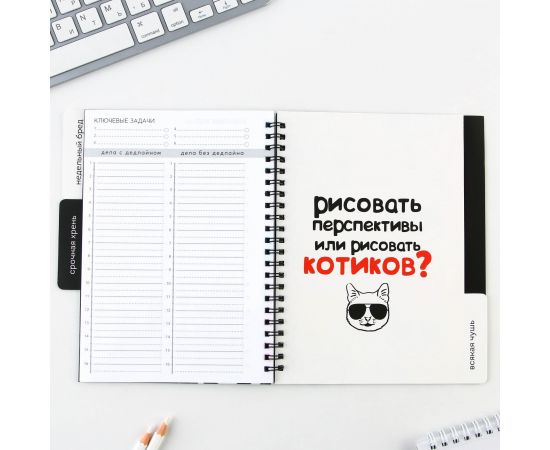 Планинг с разделителями «Прокрастинатор», мягкая обложка, формат А5, 50 листов 9530262