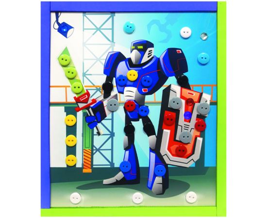 Аппликация из пуговиц Мульти-Пульти "Робот", европодвес BC_29594