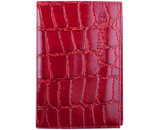 Обложка для паспорта OfficeSpace кожа, бордо, "Croc" KPs_2281 / 181772