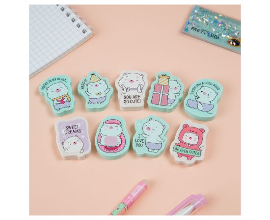 Ластик MESHU "Сute", фигурный, термопластичная резина, 40*30*13мм MS_45594