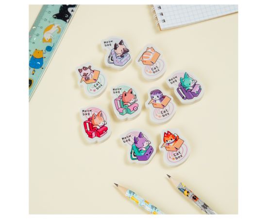 Ластик MESHU "Meow-bag", фигурный, термопластичная резина, 40*30*13мм MS_45598