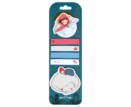 Флажки-закладки и самоклеящиеся блоки в наборе MESHU "Little Red", 20л., европодвес MS_54261