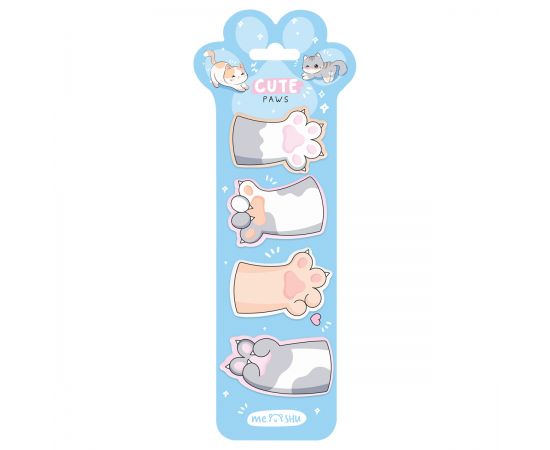 Флажки-закладки MESHU "Cute Paws",  20л., европодвес MS_54266