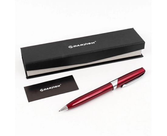 Ручка подар. "Darvish" корпус красный с серебристой отделкой в футляре SR-3271