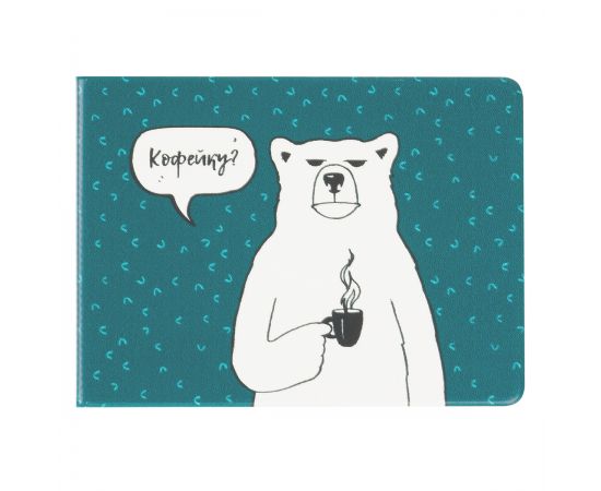 Обложка для студенческого билета, пропуска, удостоверения OfficeSpace "Кофейку?", ПВХ, фотопечать ST_52901